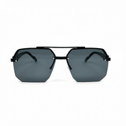 Octagon Rimless Sunglasses - Black